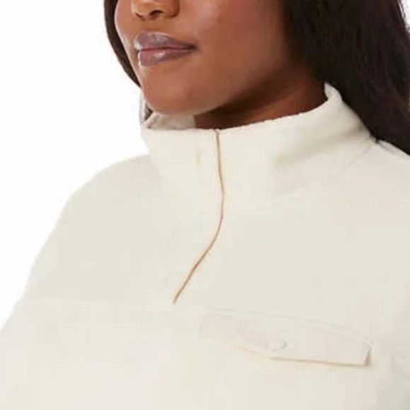 NWT Ladies' Snap Fleece Pullover - Picture 3 of 5